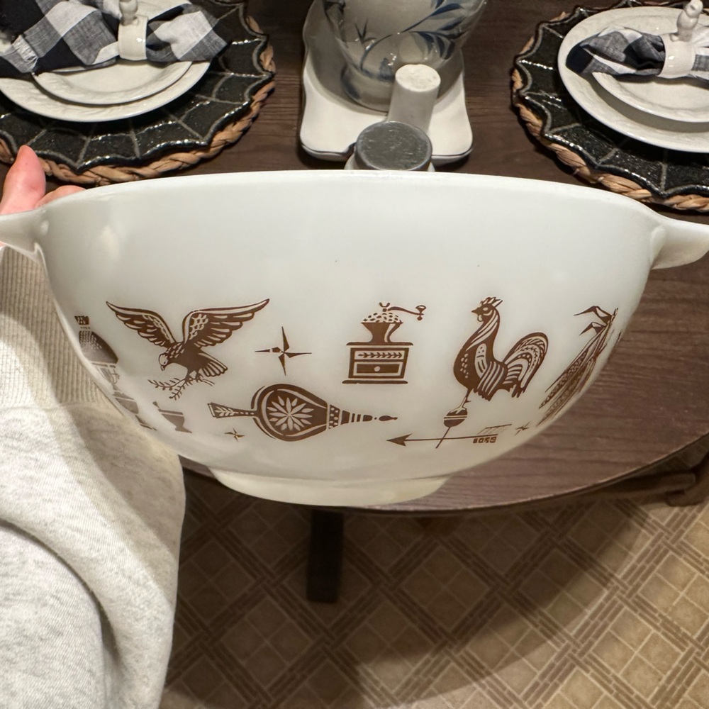 Brown Pyrex Mixing Bowl